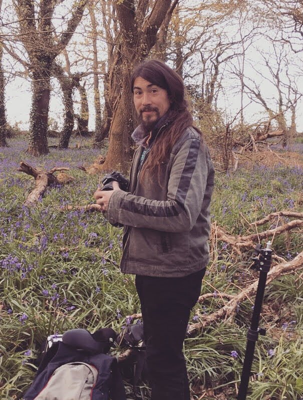 Photographer working on a Relax & Be shoot on the Isle of Wight